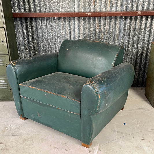 Leather arm chair