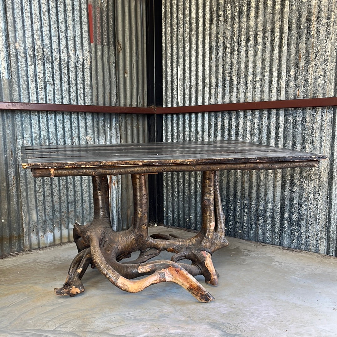 Bleached elm console table