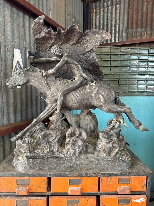 Frederic Remington cast bronze sculpture